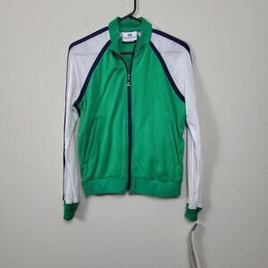 White Stag Actionsports Womens Green White Colorblock Track Jacket‎ Size Medium